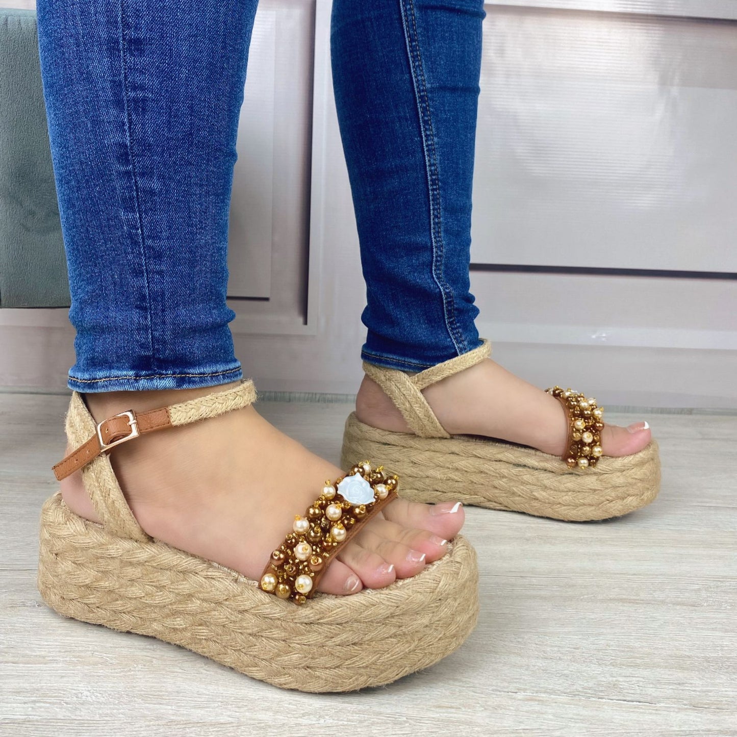 Sandalia Plataforma en Yute CM-2416